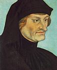 Lucas Cranach The Elder Famous Paintings - Portrait of Johannes Geiler von Kaysersberg